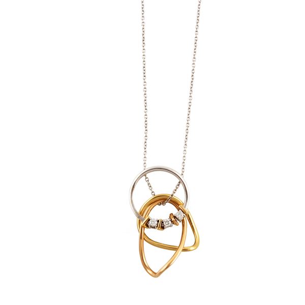 18KT GOLD AND DIAMONDS NECKLACE, ALFIERI & ST. JOHN