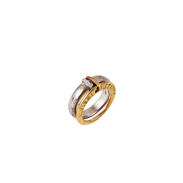 18KT GOLD AND DIAMONDS RING, ALFIERI & ST. JOHN