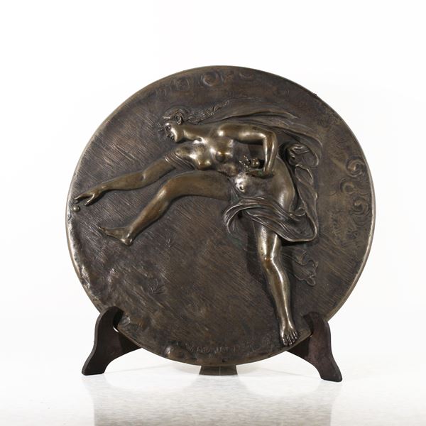 VINCENZO GEMITO : Venere  (1925)  - Bassorilievo in bronzo - Asta Arte Moderna, Contemporanea e Dipinti del XIX Secolo - Casa d'Aste International Art Sale