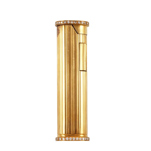 18KT GOLD AND DIAMONDS LIGHTER