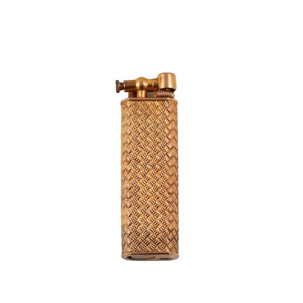 925 SILVER GILTED LIGHTER, DUNHILL