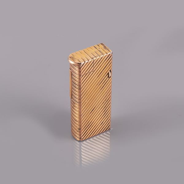 800 SILVER GILTED LIGHTER, DUNHILL