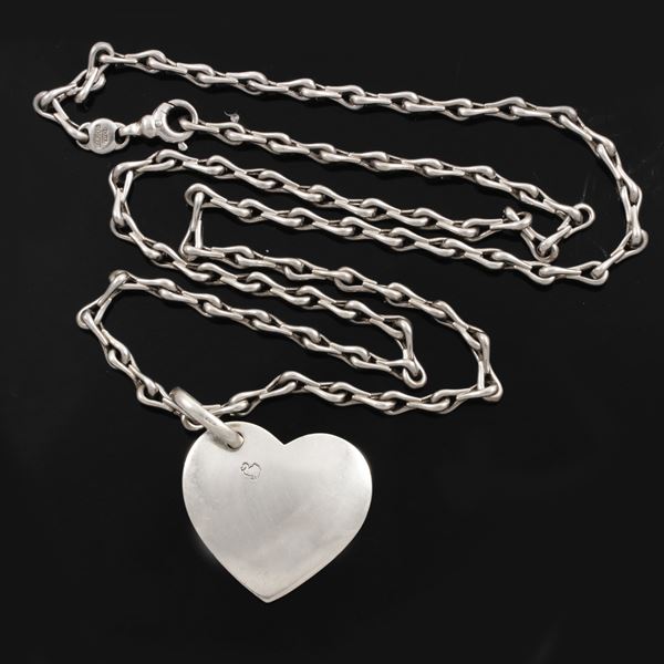 925 SILVER DODO "HEART" PENDANT WITH CHAIN