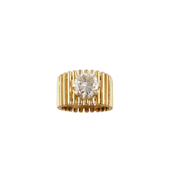 18KT GOLD AND DIAMOND RING  - Auction Important Jewelry - Casa d'Aste International Art Sale