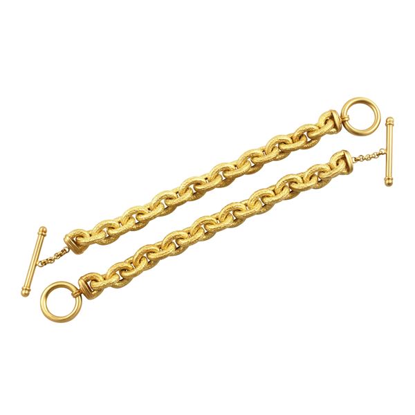 18KT GOLD TWO BRACELETS   - Auction Important Jewelry - Casa d'Aste International Art Sale