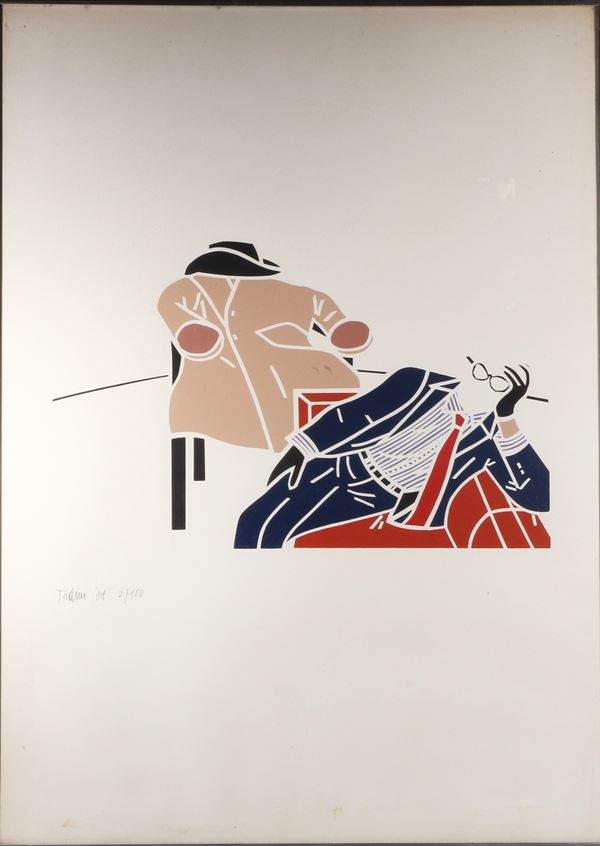 EMILIO TADINI : Composizione  (1968)  - Serigrafia - Asta Arte Moderna, Contemporanea e Dipinti del XIX Secolo - Casa d'Aste International Art Sale