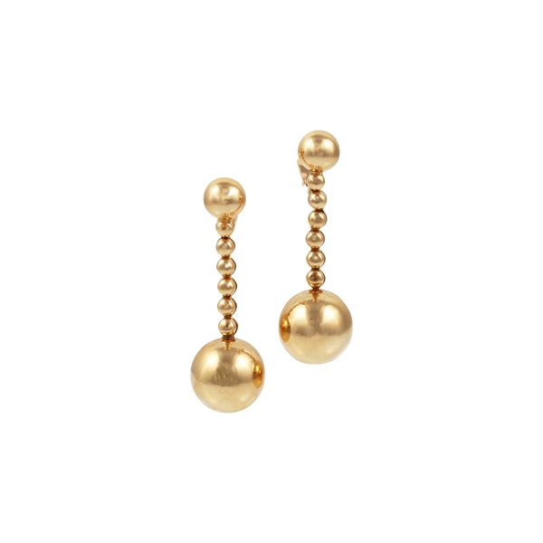 18KT GOLD EARRINGS, DE GRISOGONO  - Auction Important Jewelry - Casa d'Aste International Art Sale
