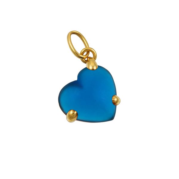 18KT GOLD AND GLASS PENDANT, POMELLATO