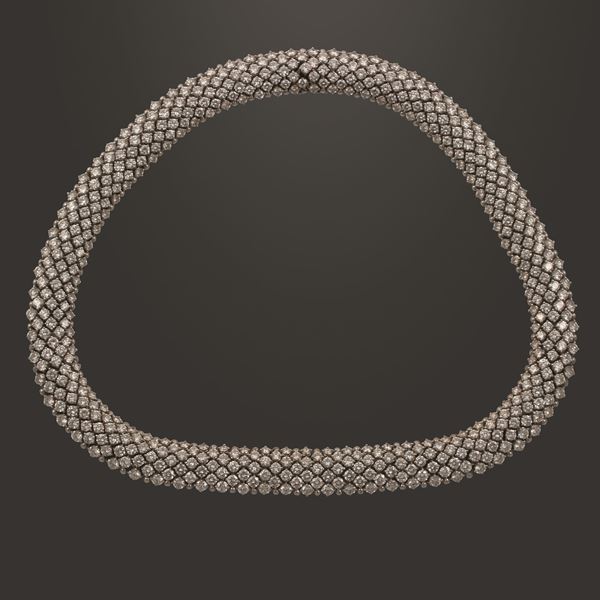 18KT GOLD AND DIAMONDS NECKLACE  - Auction Important Jewelry - Casa d'Aste International Art Sale