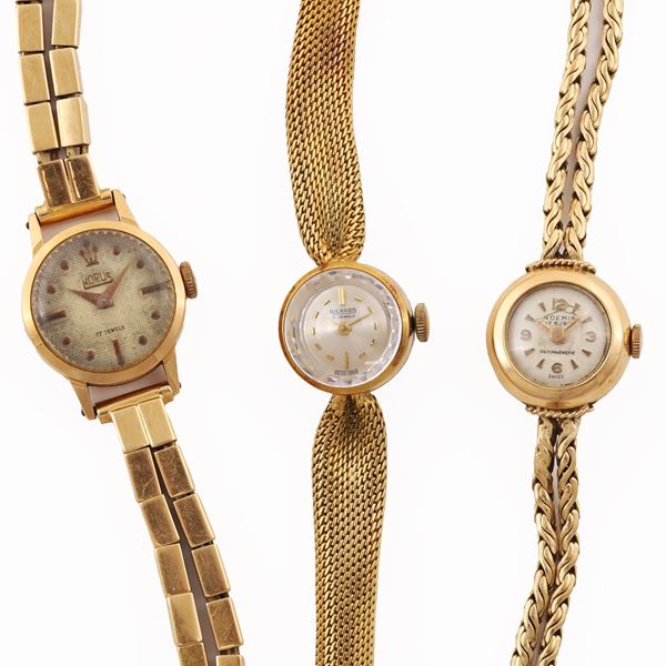 LOTTO DI TRE OROLOGI - LOT OF THREE WRISTWATCHES