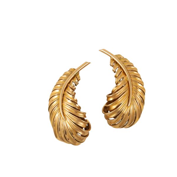 18KT GOLD CLIP EARRINGS  - Auction IMPORTANT JEWELRY - Casa d'Aste International Art Sale