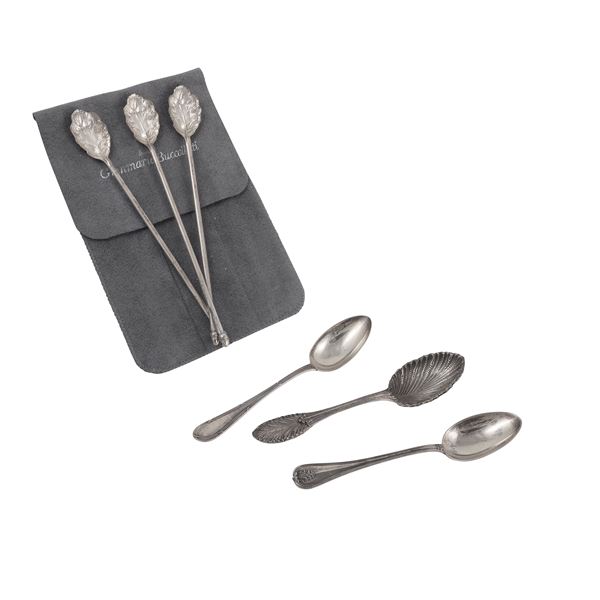 925 SILVER SIX SPOONS, GIANMARIA BUCCELLATI