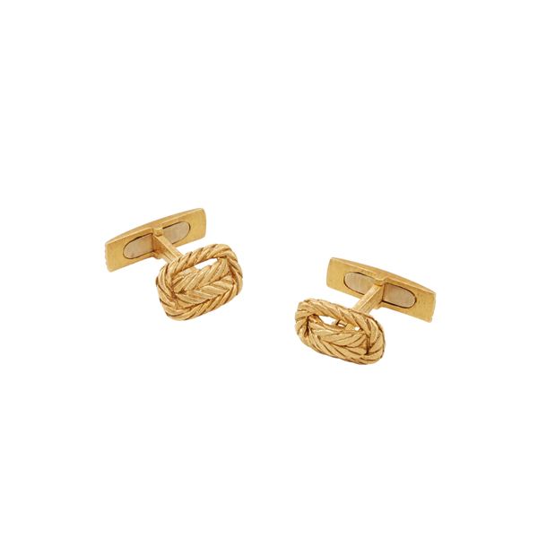 18KT GOLD CUFFLINKS, GIANMARIA BUCCELLATI