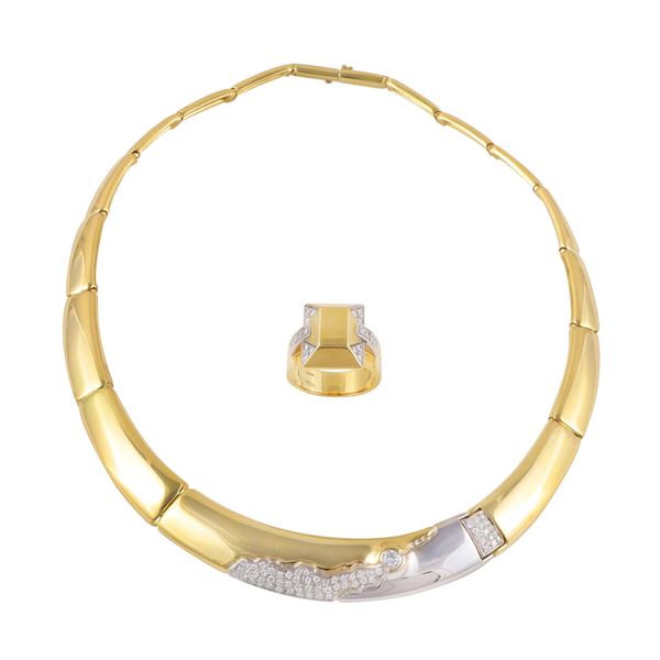 COLLANA E ANELLO  - Asta GIOIELLI IMPORTANTI - Casa d'Aste International Art Sale