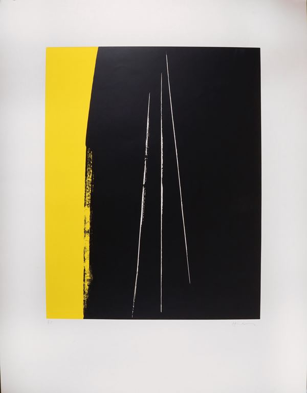 HANS HARTUNG : Untitled  - silkscreen on paper - Auction MODERN AND CONTEMPORARY ART - Casa d'Aste International Art Sale