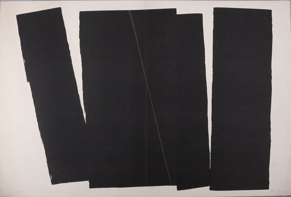 HANS HARTUNG : Composizione  - Serigrafia su carta - Asta ARTE MODERNA E CONTEMPORANEA - Casa d'Aste International Art Sale