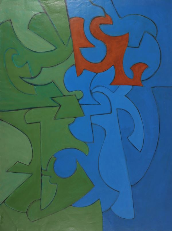 STANLEY TOMSHINSKY : Composition for sculpture  - Tempera on paper - Auction MODERN AND CONTEMPORARY ART - Casa d'Aste International Art Sale