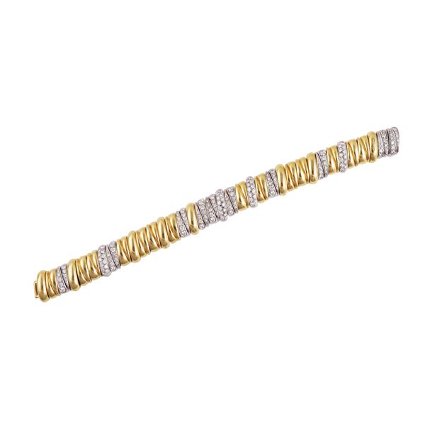 * 18KT GOLD AND DIAMONDS BRACELET, POMELLATO