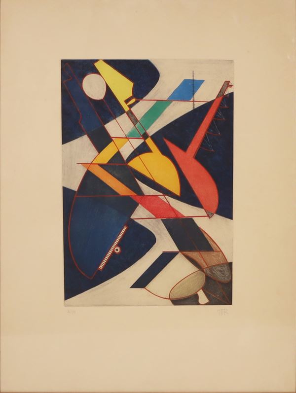 MAN RAY : "Symphony"   - Etching and colored aquatint - Auction MODERN AND CONTEMPORARY ART - Casa d'Aste International Art Sale