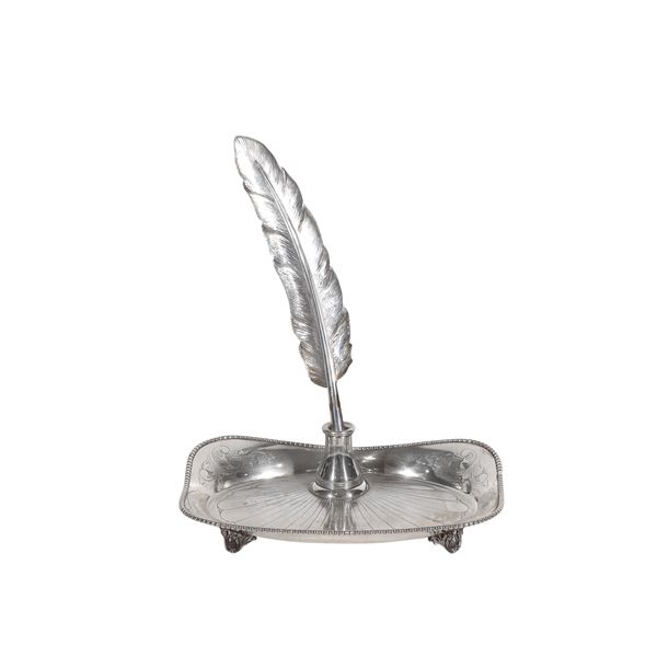 800 SILVER PEN HOLDER  - Auction JEWELRY, SILVER AND LUXURY BAG - Casa d'Aste International Art Sale