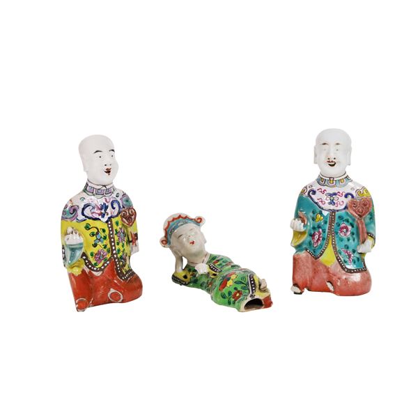 LOTTO DI TRE STATUINE