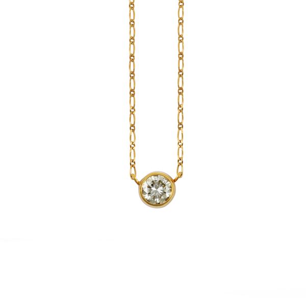 18KT GOLD AND DIAMOND NECKLACE