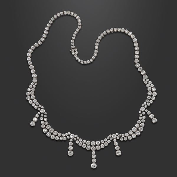 18KT GOLD AND DIAMONDS NECKLACE  - Auction IMPORTANT JEWELRY - Casa d'Aste International Art Sale