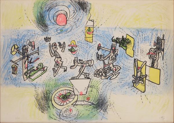 ROBERTO SEBASTIAN MATTA : Untitled  -  Lithography - Auction MODERN AND CONTEMPORARY ART - Casa d'Aste International Art Sale