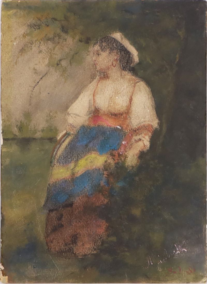 Michetti Francesco Paolo "Figura di donna"