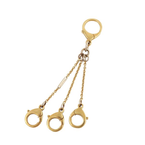 18KT GOLD KEYHOLDER  - Auction JEWELRY, SILVER AND LUXURY BAG - Casa d'Aste International Art Sale