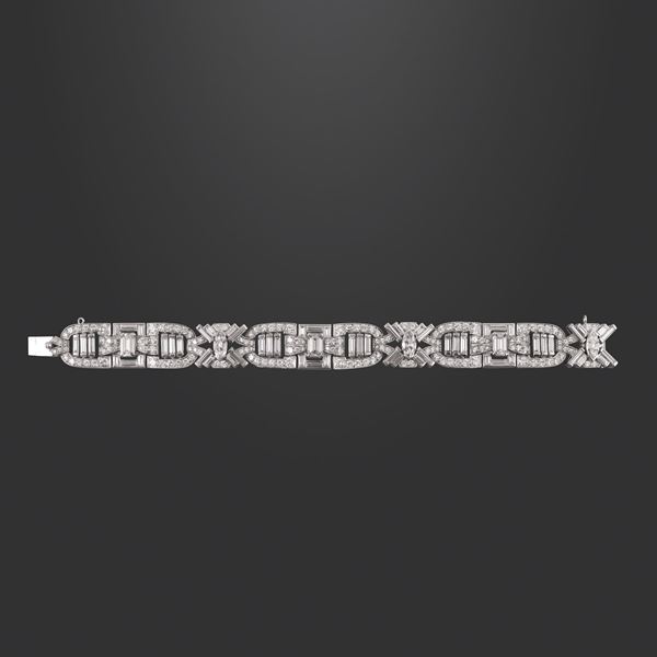 18KT GOLD AND DIAMONDS BRACELET  - Auction JEWELRY, SILVER AND LUXURY BAG - Casa d'Aste International Art Sale
