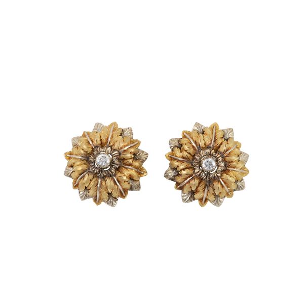 18KT GOLD AND DIAMOND EARRINGS  - Auction JEWELRY, SILVER AND LUXURY BAG - Casa d'Aste International Art Sale