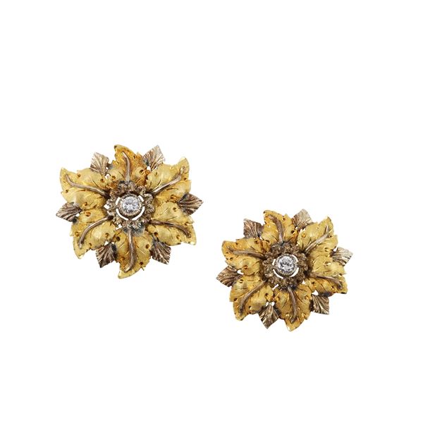 18KT GOLD AND DIAMOND BROOCHES  - Auction JEWELRY, SILVER AND LUXURY BAG - Casa d'Aste International Art Sale