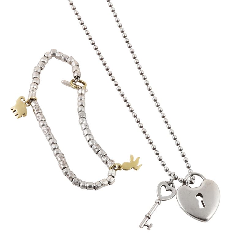 COLLANA CON PENDENTI TIFFANY & Co. E BRACCIALE CON PENDENTI DODO