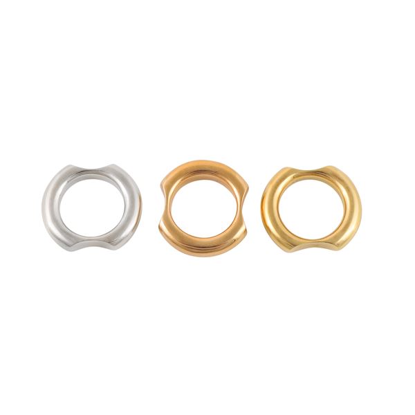 18KT GOLD LOT OF THREE RINGS  - Auction JEWELRY, SILVER AND LUXURY BAG - Casa d'Aste International Art Sale