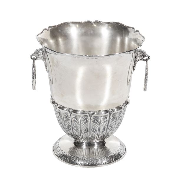 800 SILVER CHAMPAGNE BUCKET  - Auction JEWELRY, SILVER AND LUXURY BAG - Casa d'Aste International Art Sale