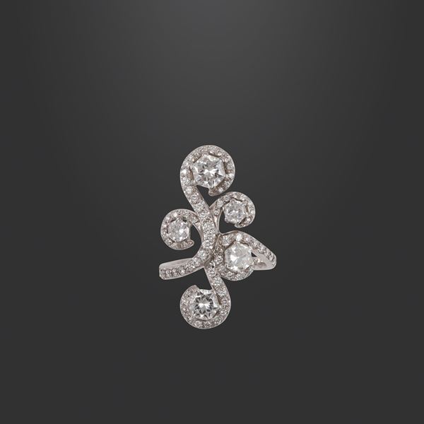 18KT GOLD AND DIAMONDS RING, CUSI  - Auction JEWELRY, SILVER AND LUXURY BAG - Casa d'Aste International Art Sale