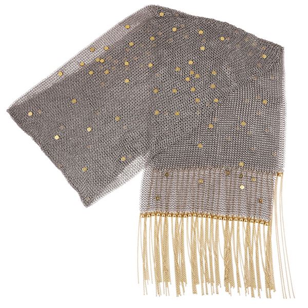 STEEL AND 18KT GOLD SCARF, BY GIANCARLO MONTEBELLO