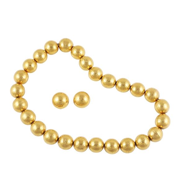 18KT GOLD LOT OF NECKLACE AND EARRINGS