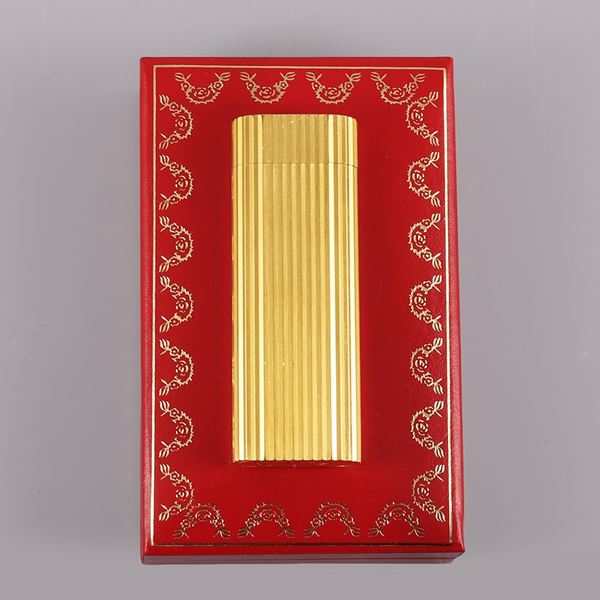 GOLD-PLATED LIGHTER, LE MUST DE CARTIER