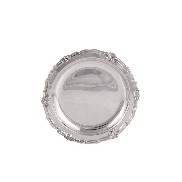 TWELVE 800 SILVER BREAD PLATES, BY GENAZZI