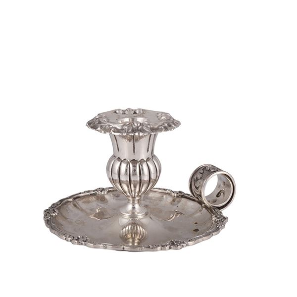 800 SILVER CANDLESTICK, BY GENAZZI