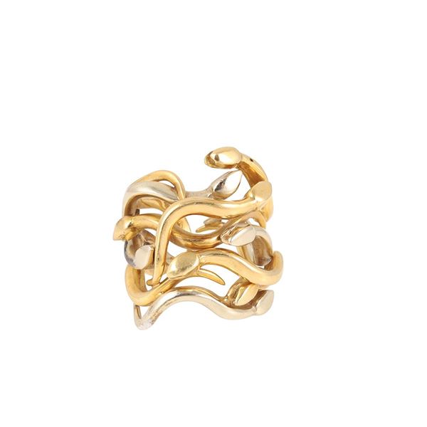 18KT GOLD SNAKE RING