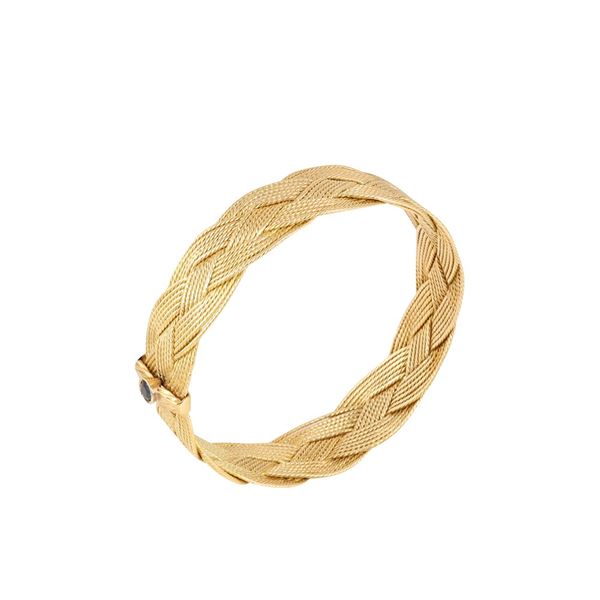18KT GOLD AND SAPPHIRE BANGLE, MARCHISIO