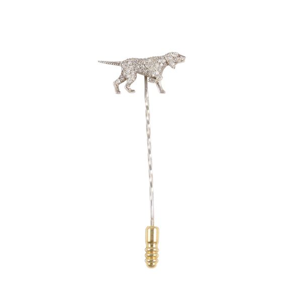 18KT GOLD AND DIAMONDS TIE PIN
