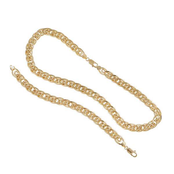 18KT GOLD LOT OF NECKLACE AND BRACELET