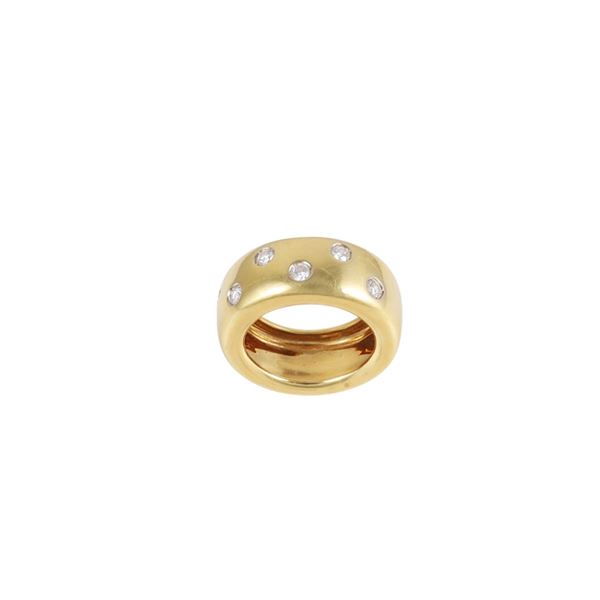 18KT GOLD AND DIAMONDS RING, BY POMELLATO