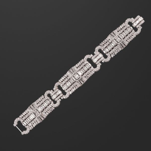 PLATINUM AND DIAMONDS BRACELET