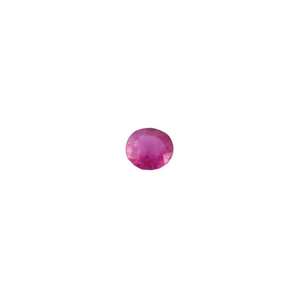 2,66 CT ROUND FACETED RUBY, MYANMAR, NOT HEATED