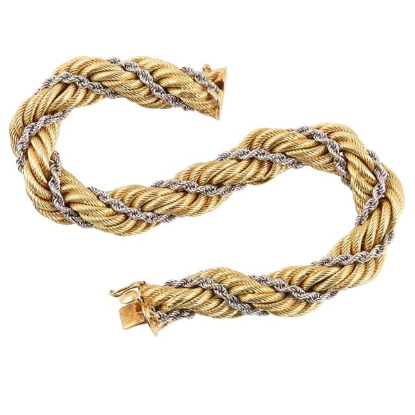 18KT GOLD "TORCHON" BRACELET